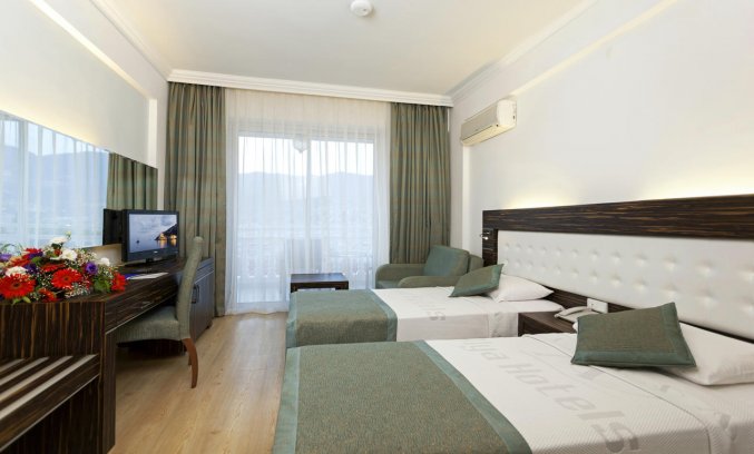 Slaapkamer van Hotel Sunny Hill Alya in Alanya